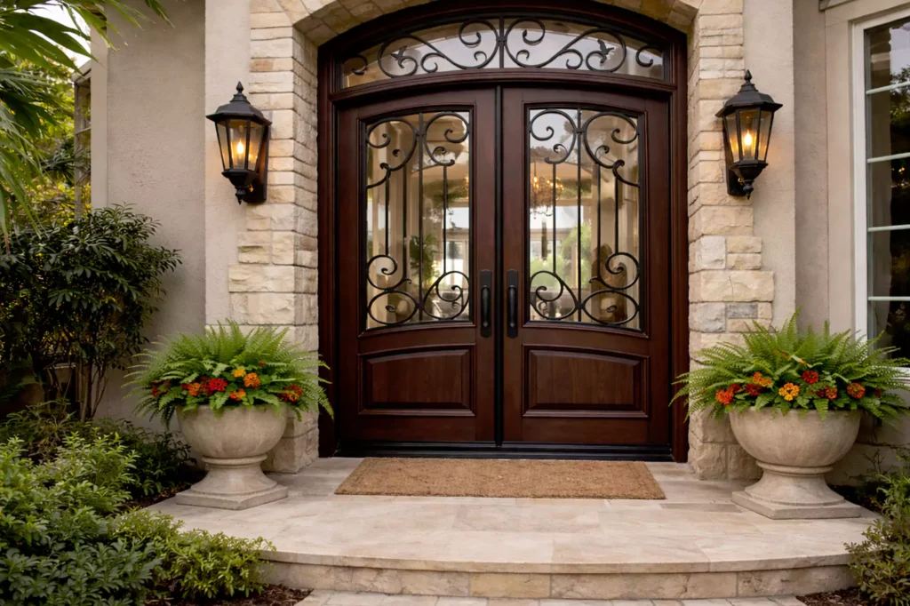 Double Front Doors Design Guide, Material Options & Costs for Central Florida Homes